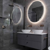 LED Spiegel Rund | Wandschalter-Steuerung | Neutralweißes Licht - Reyze Seria Edge Model 7